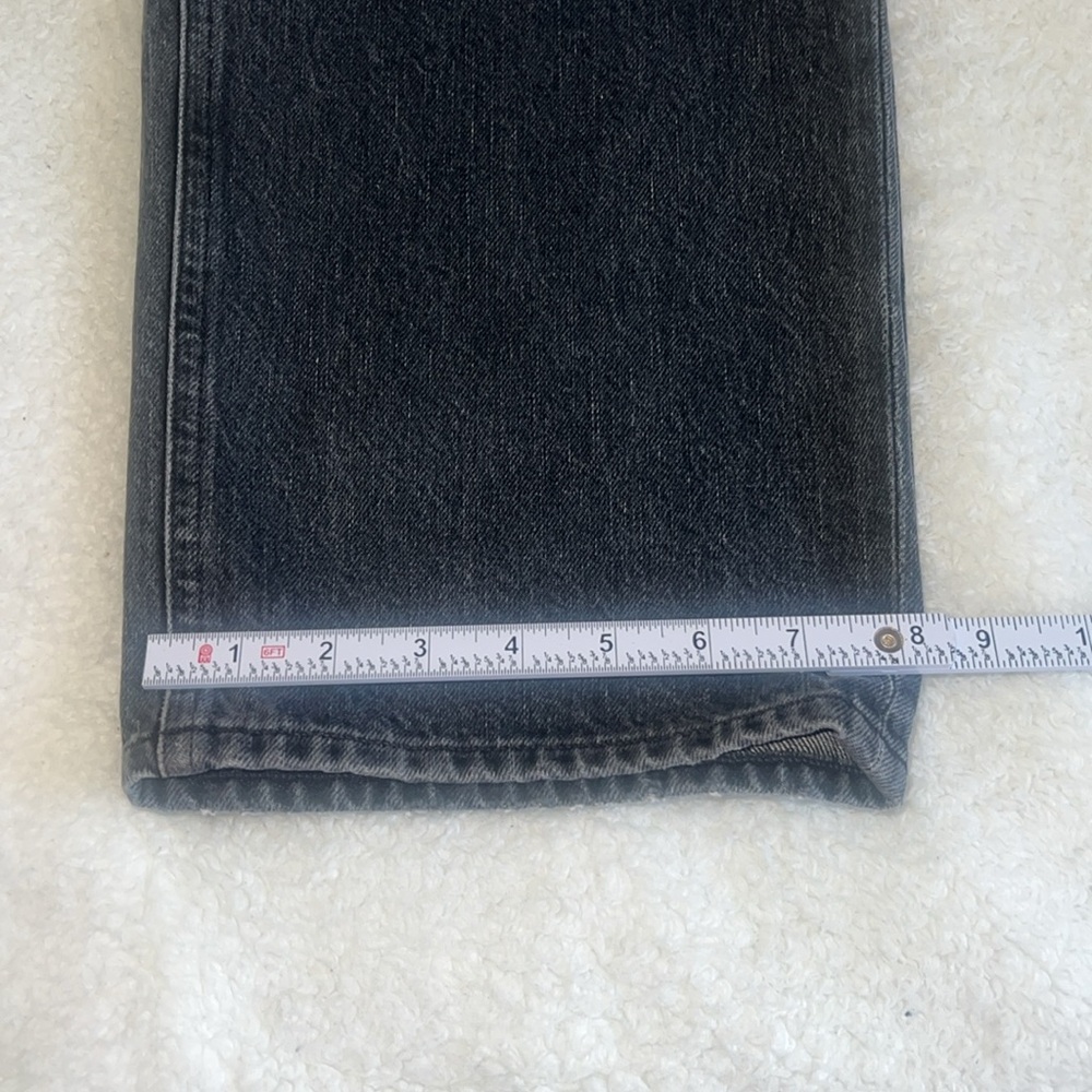 Agolde Echo‎ Taper Jean Flip Waistband Zephyr Wash Black Size 27 NWT - Picture 8 of 13
